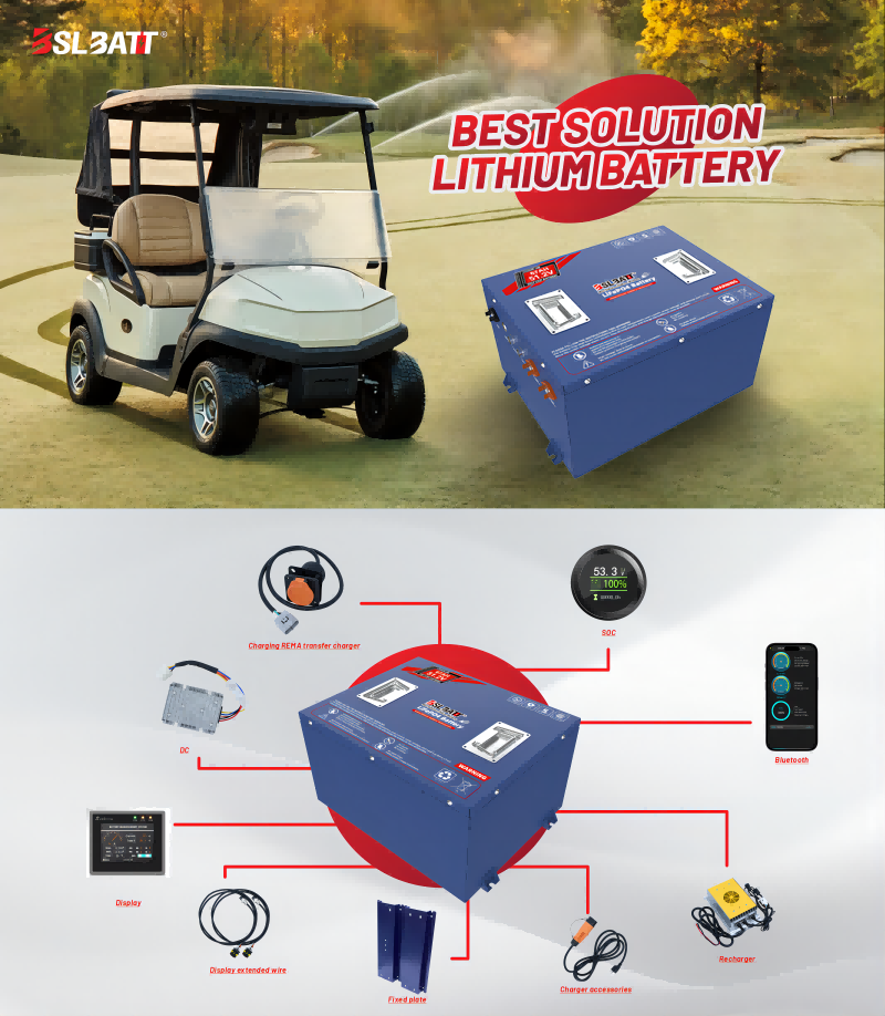 48V 60AH lithium golf cart battery