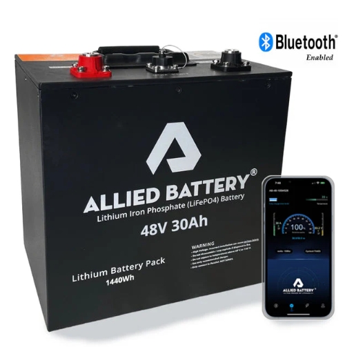 ALLIED 48V 30AH LIFEPO4 lithium golf cart battery
