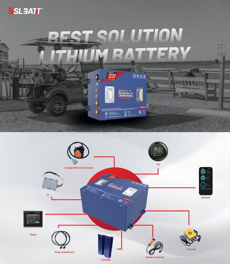 36v 105ah lithium Golf Cart Batteries