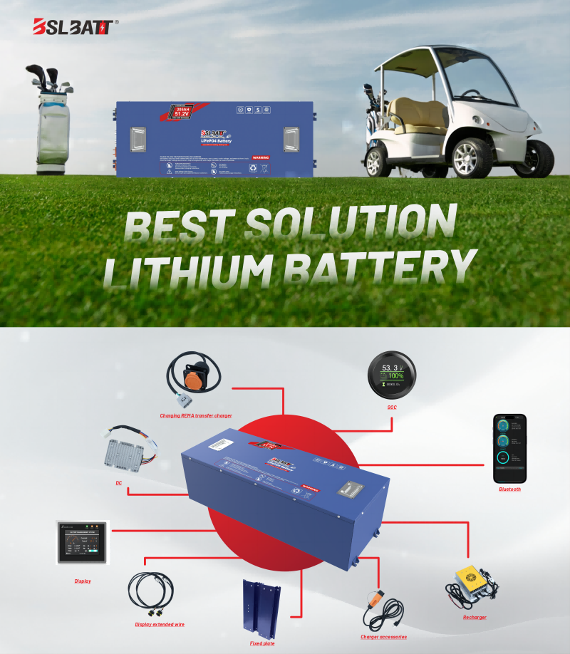 48V 200ah lithium golf cart batteries