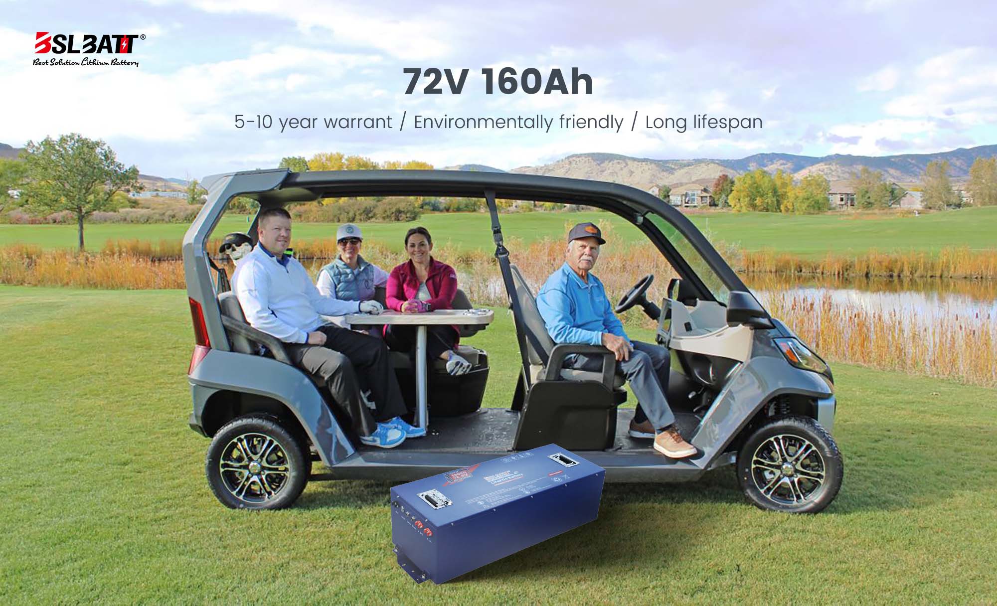 72v 160Ah lithium golf cart batteries
