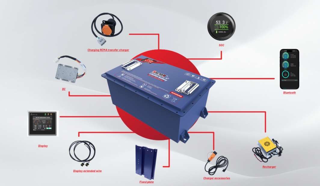 48V 105ah golf cart battery