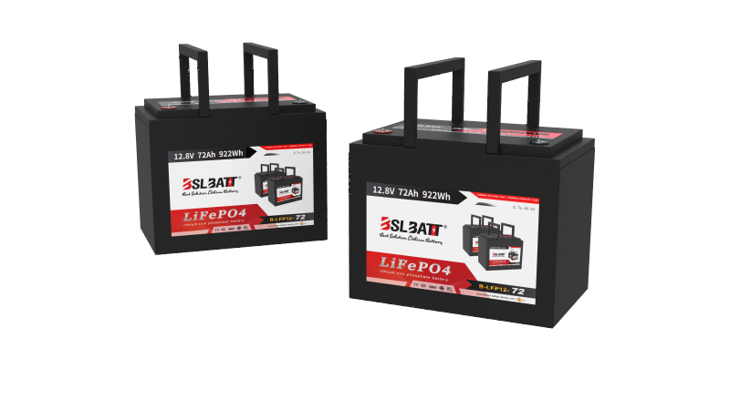 12V 72Ah lithium ion batteries LiFePO4 Deep Cycle Battery + Bluetooth