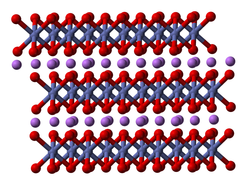 Lithium cobalt oxide structure