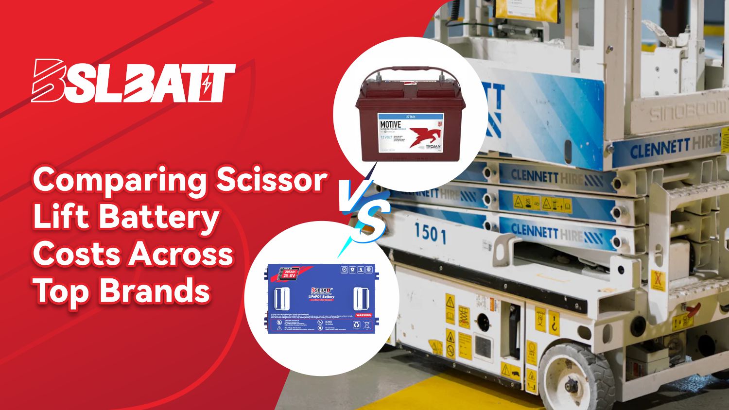 Comparing Scissor Lift Battery Costs Across Top Brands