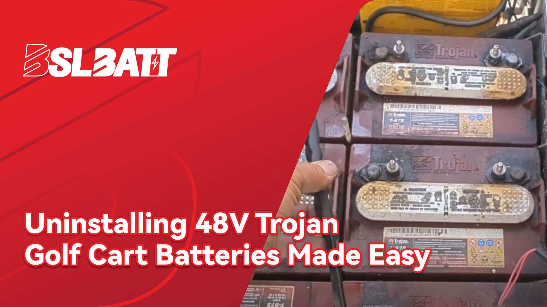 Uninstalling 48V Trojan Golf Cart Batteries Made Easy